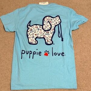 4th of July Puppie Love tshirt
